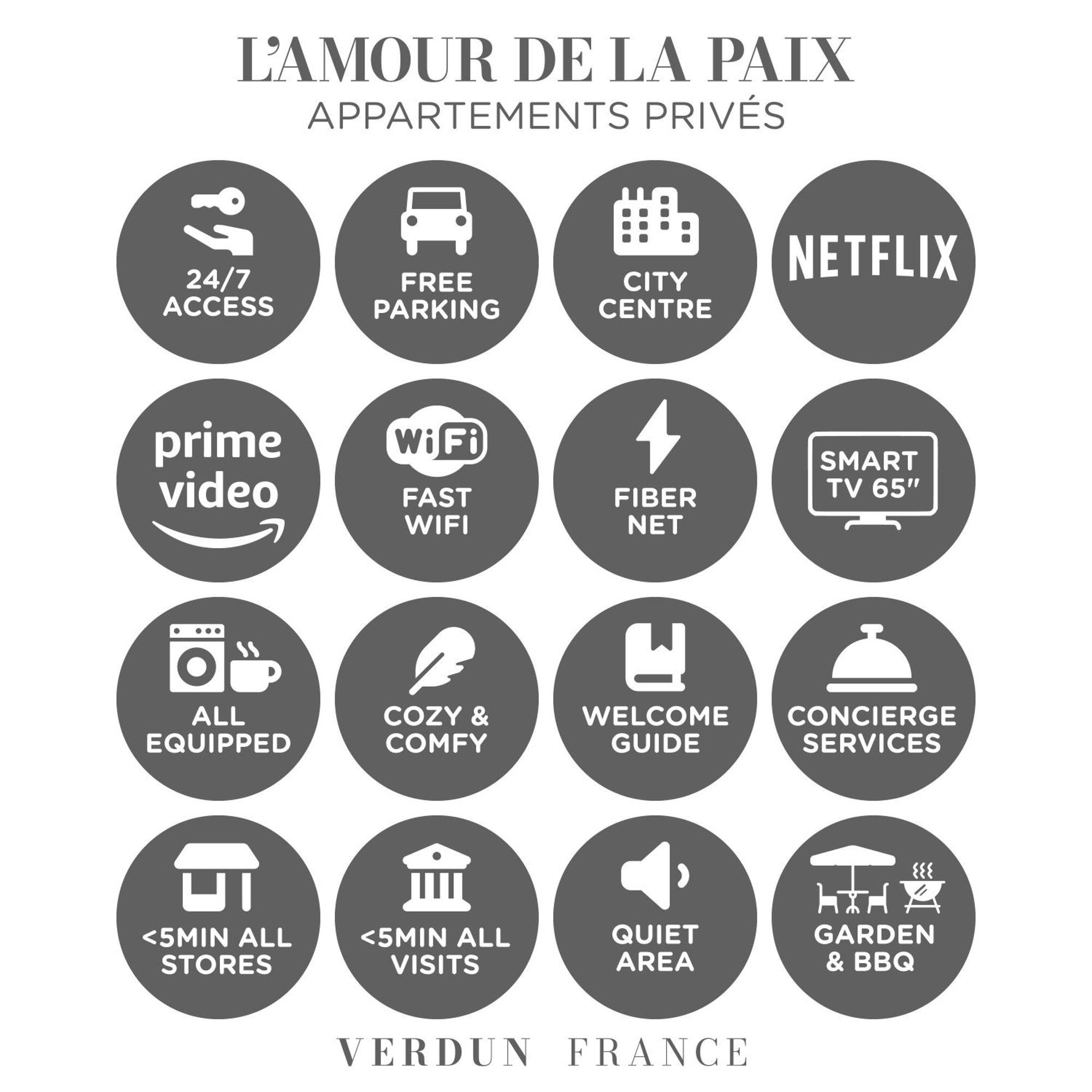 L'Amour De La Paix - Centre-Ville - Jardin - Proche Gare - Tv65"Primevideo - Ambiance Tres Chaleureuse - Parking Gratuit Sous-Video Surveillance Proche - Gere Par Presta-Zen'Services Верден-сюр-Мез Екстер'єр фото